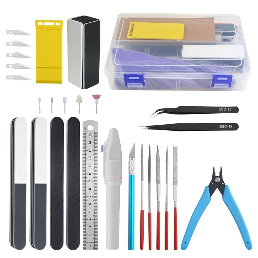 Bigstone 28 PCS Model Tools Kit Hobby Building Tools Craft Set Modeler Basic ...