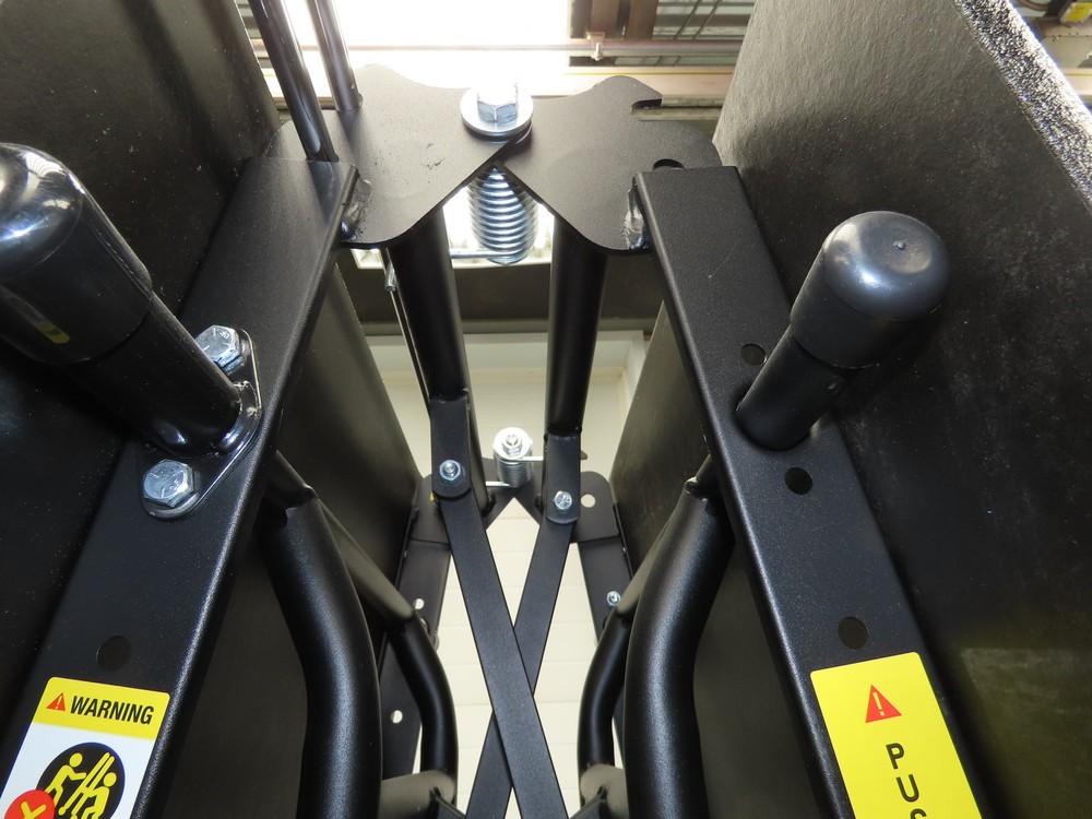 Uline H-9855MAP Mobile Cafeteria Table 12' L 30" W Rectangular 12 Stool Lunch