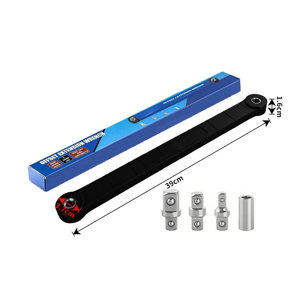 Offset Extension Wrench Set, Impact Ready Socket Extender Tool KU