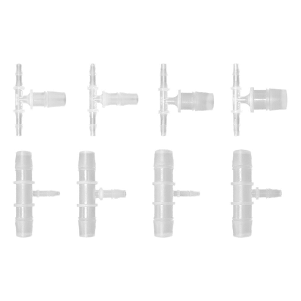 2-20mm T Piece 3 Way Plastic Joiner Barbed Reducer Connector Pipe Hose Water