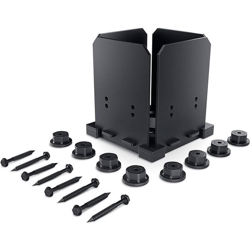 Durable Post Base 6x6 Wood Posts Pergolas Decks Elevated Design Hardware Kit