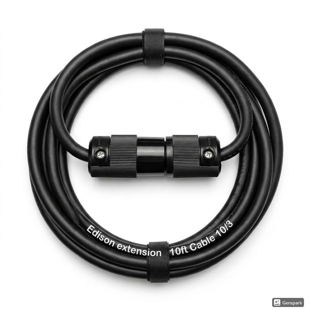 Edison extension 10ft Cable 10/3