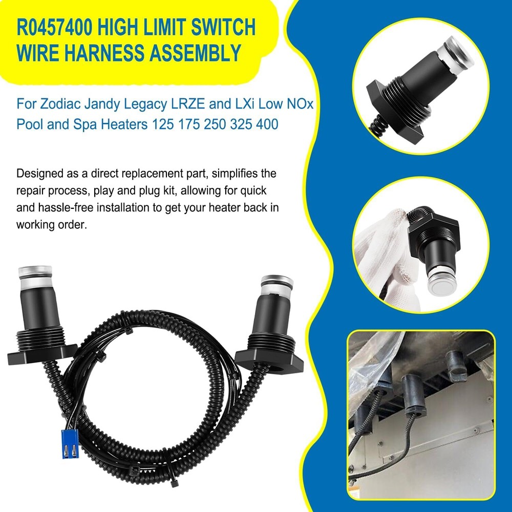 High-Limit Wire Harness Switch Assembly R0457400 for Zodiac Jandy Legacy LRZE