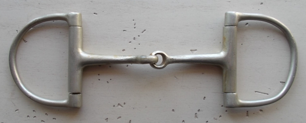 5" Never Rust Metal D-Ring Jointed Snaffle Horse Bit