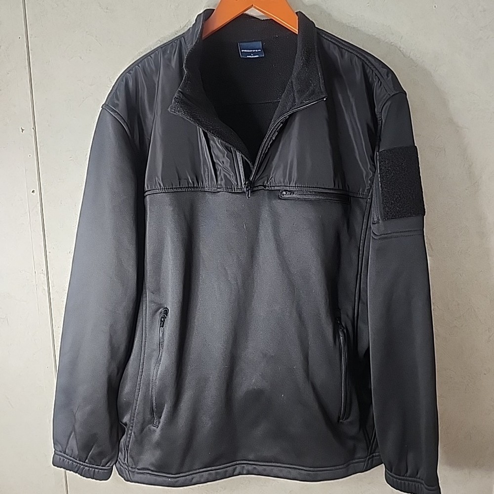 Propper Practical Fleece Tactical Pullover Jacket 1/4 Zip Black size large