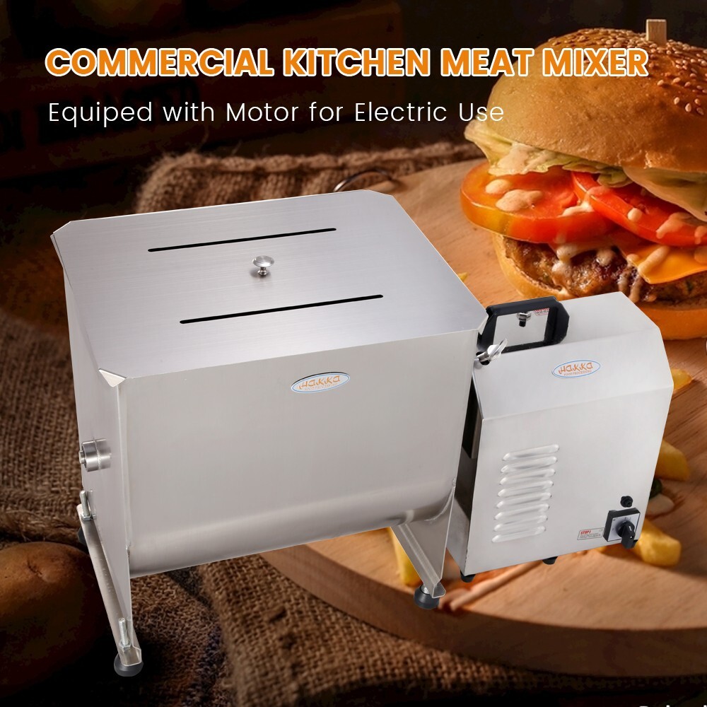 Hakka Commercial 45 Pound/22. 5L Capacity Tank Electric Meat Mixer with Motor