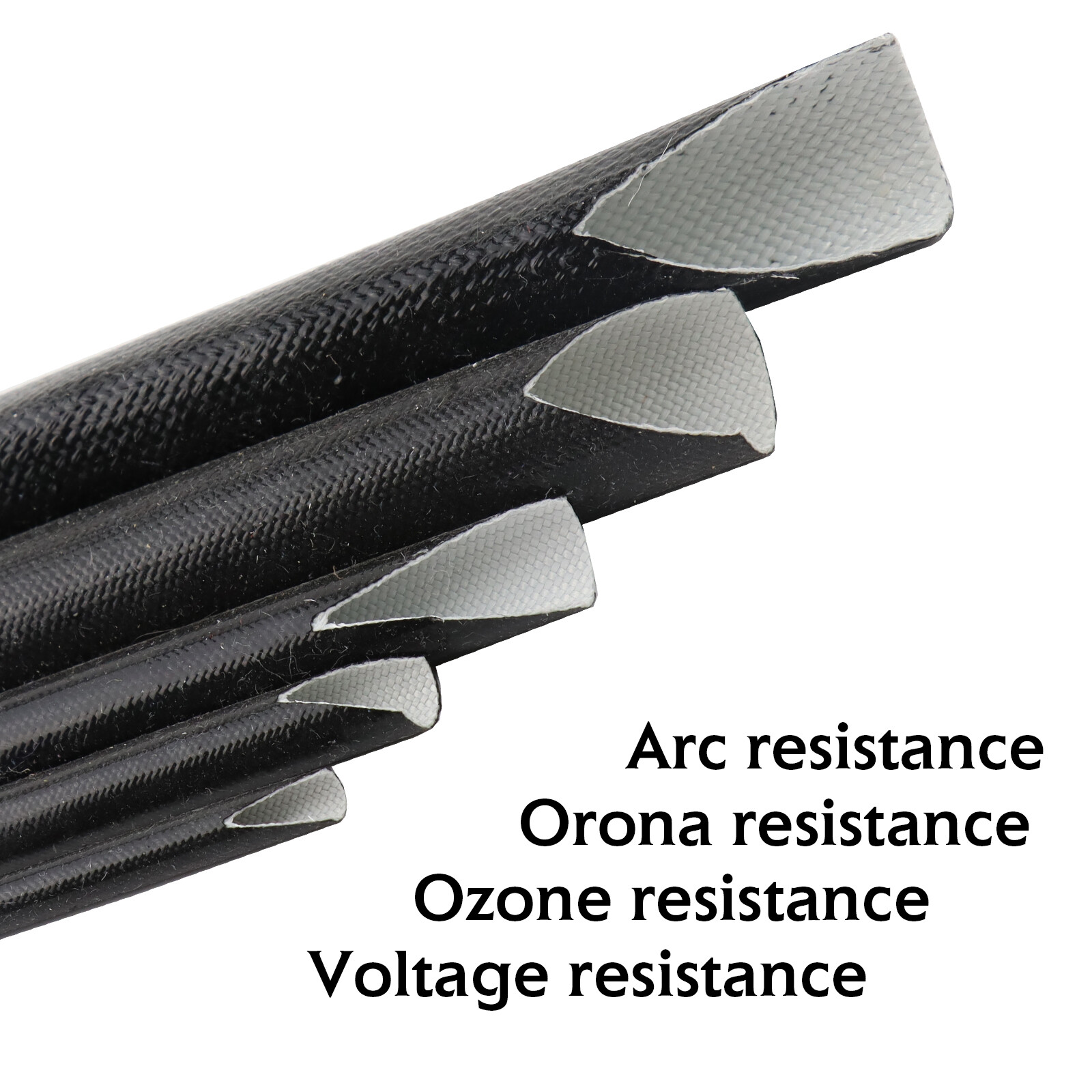 Fiberglass Silicone Sleeve Heat Shield Wrap Automotive Cable Wire Insulation Lot