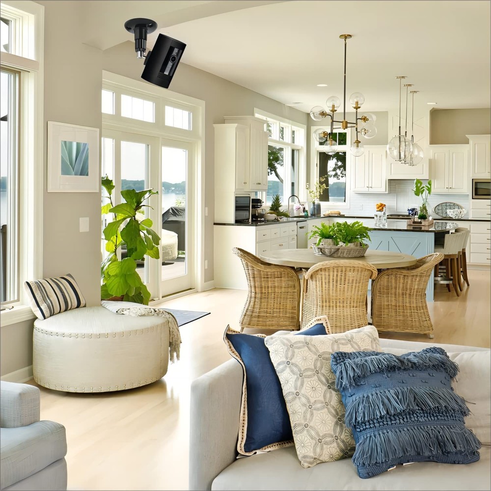 2 Pack Adjustable Security Wall Mount for Ring Camera&Stick Up Cam Black