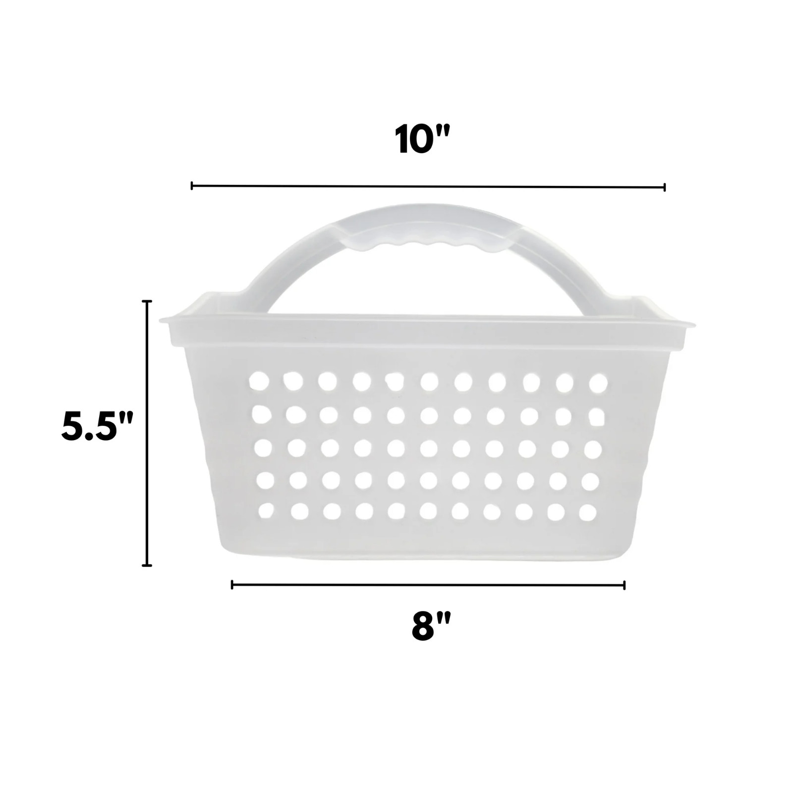 Mainstays Small Portable Shower Caddy Frost Plastic.Free shipping