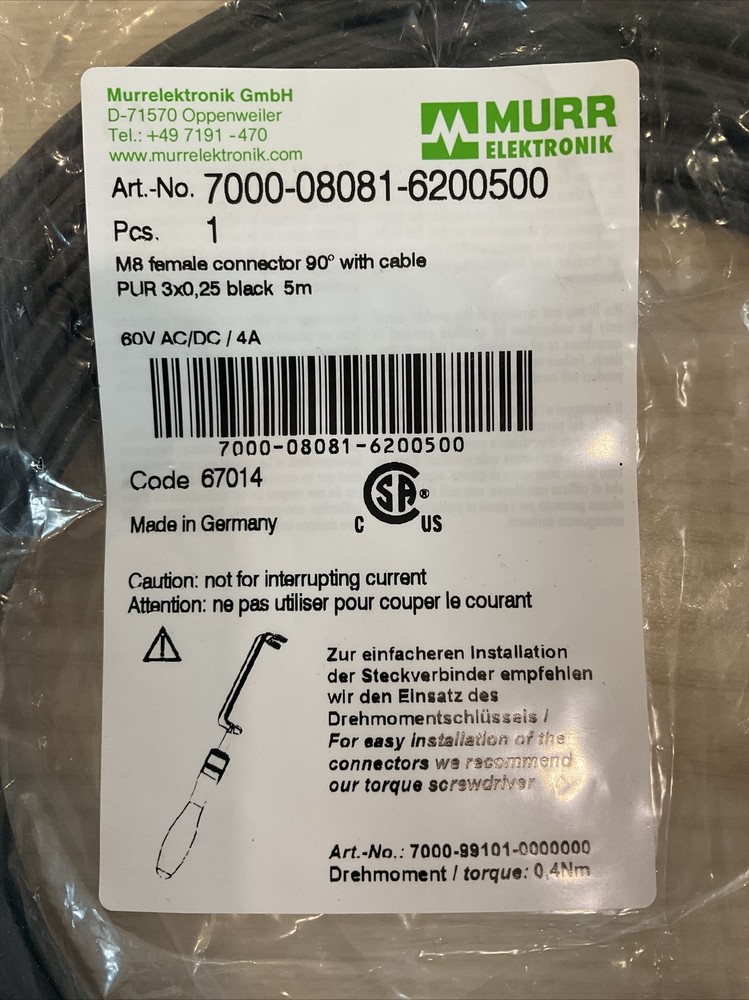 Murr 7000-08081-6200500 Cable