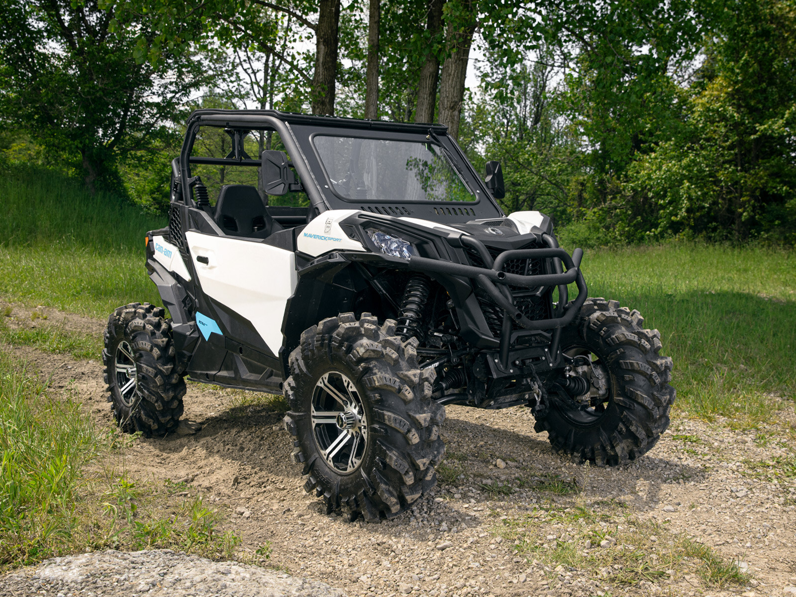 SuperATV DOT Approved Glass Windshield for Can-Am Maverick Trail (2018+)