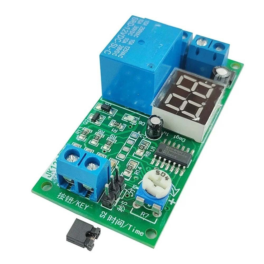 12V Digital Timing Relay Module with Adjustable 1-99 Seconds Minute Delay