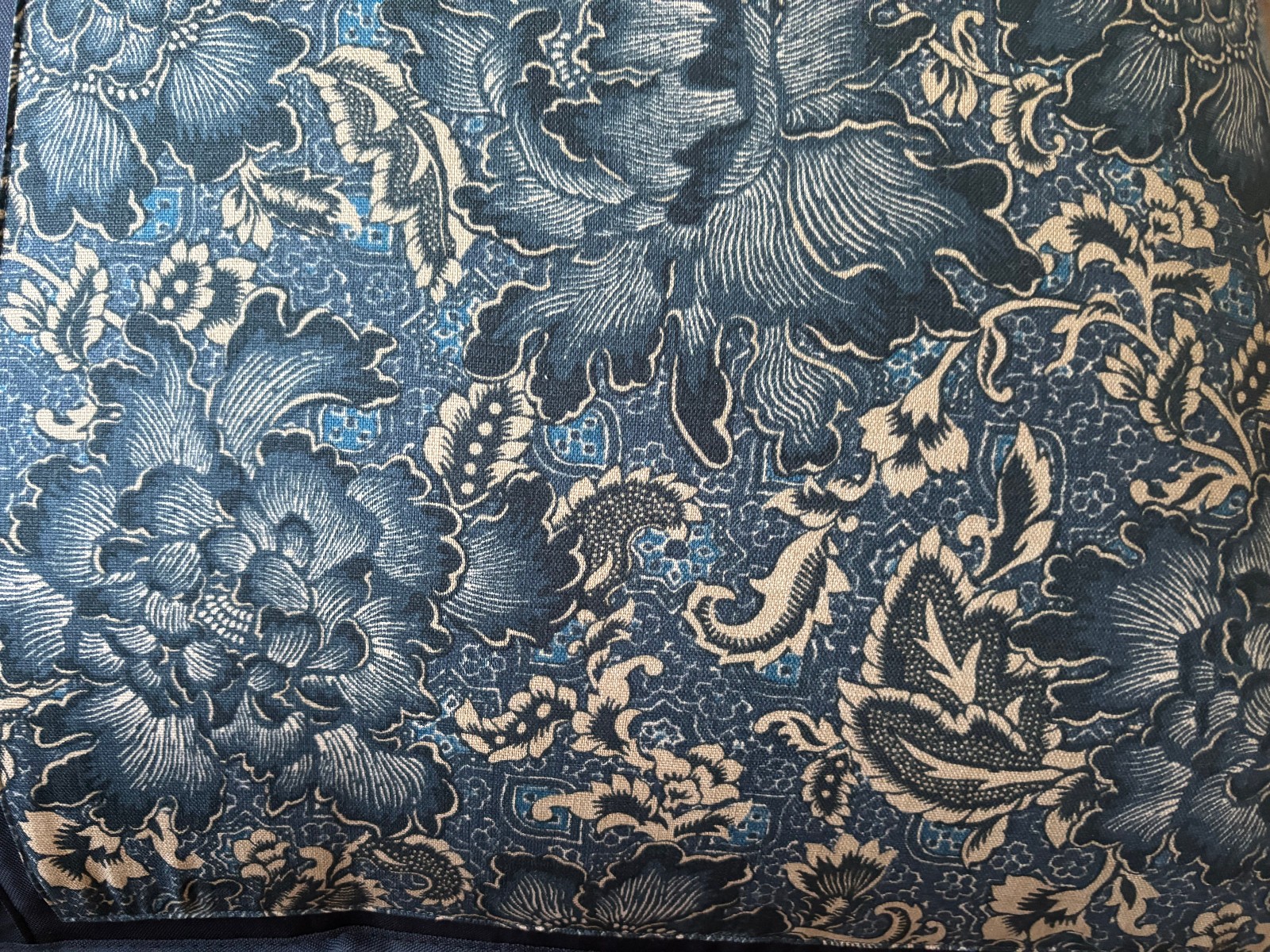 Ralph Lauren KING Size KEATON Indigo Floral Comforter 108" x 96"