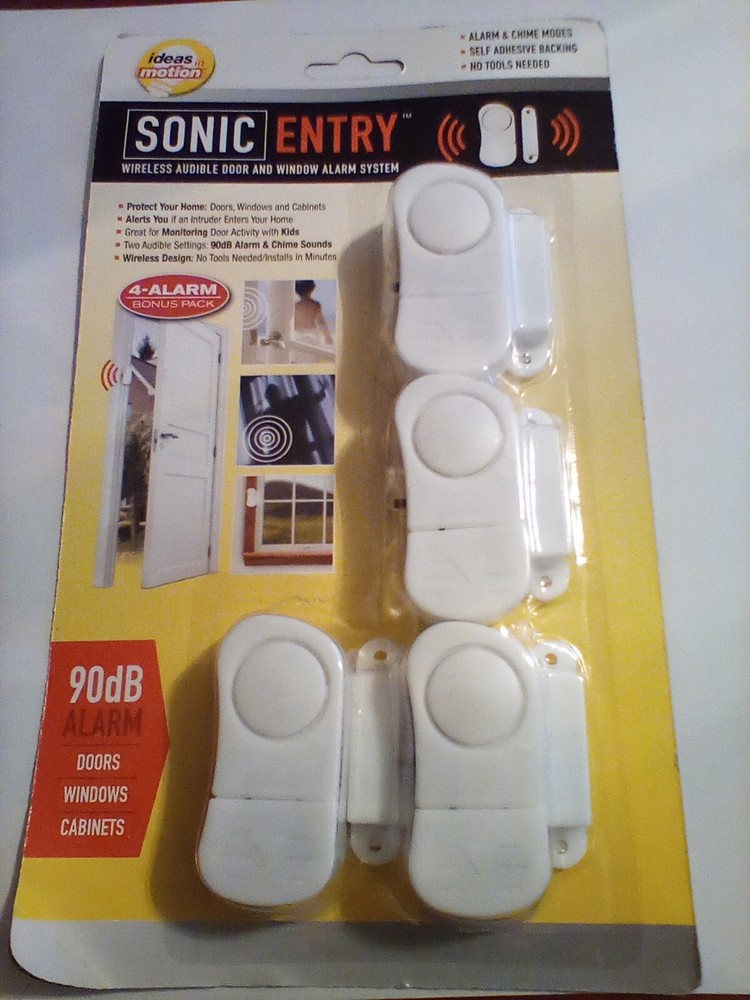 Sonic Entry™ 4-Pk. Wireless Alarm System