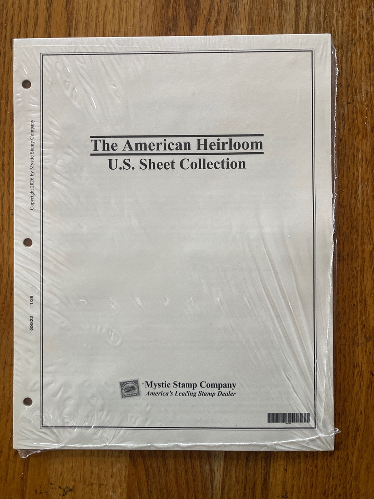 Mystic American Heirloom US Sheet Collection 2025 Update Pages.Sealed
