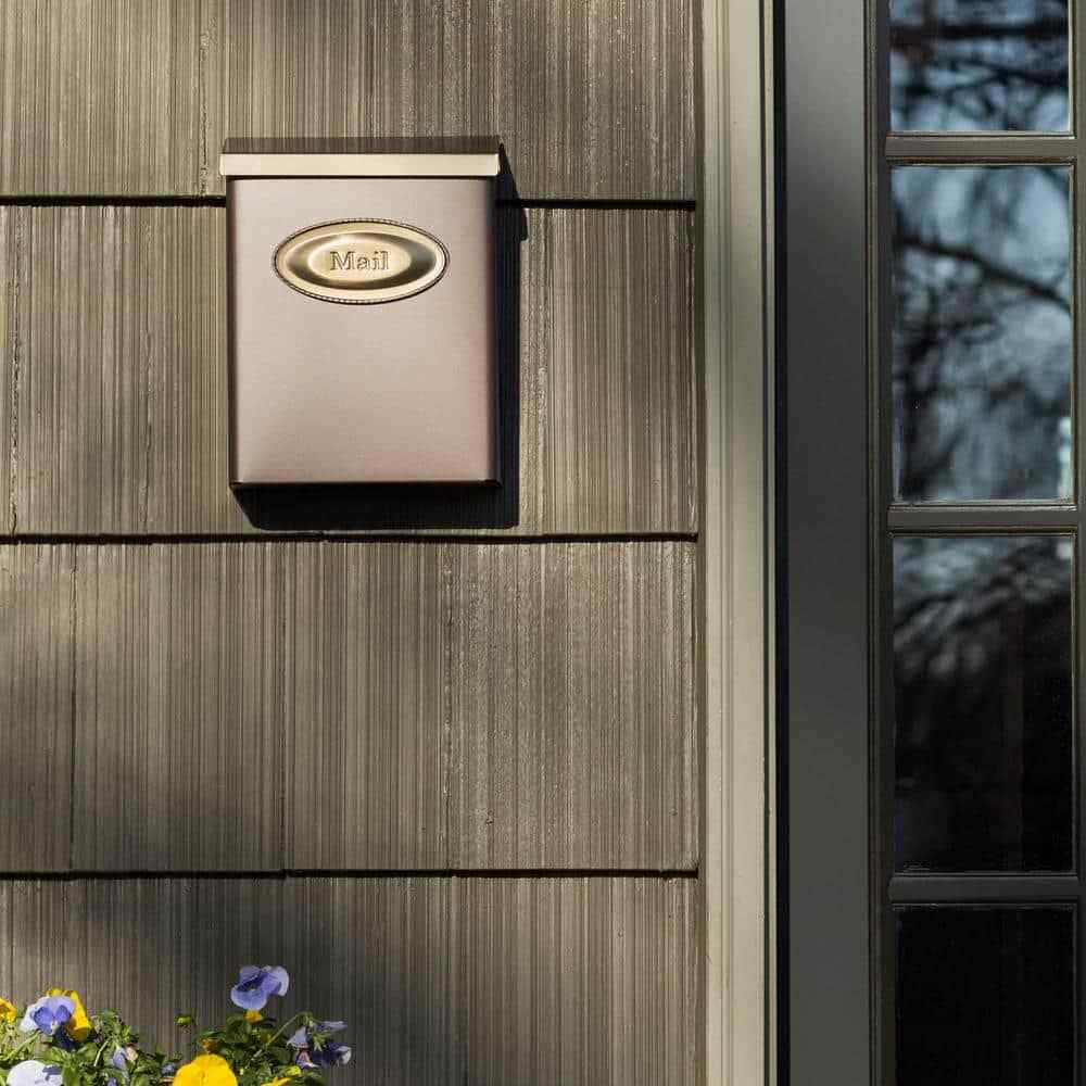 Architectural Mailboxes Designer Venetian Bronze with Brushed Brass, Medium