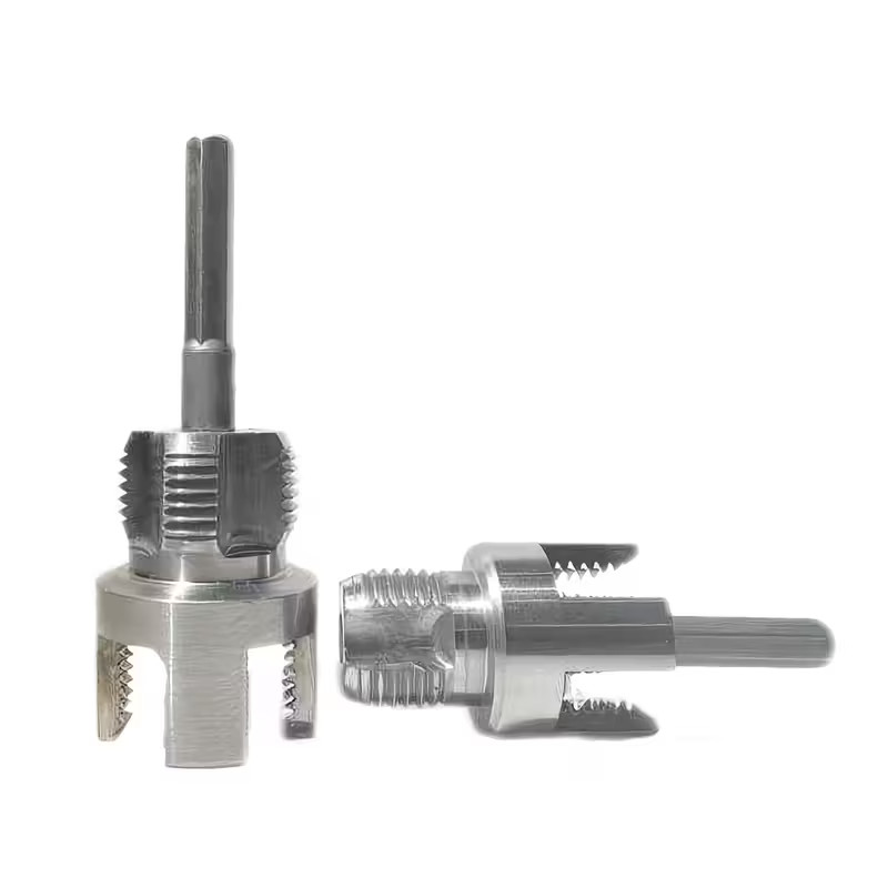 2x Integrated Internal & External Pipe Threading-Tool, PVC Pipe Threader Kit NEW