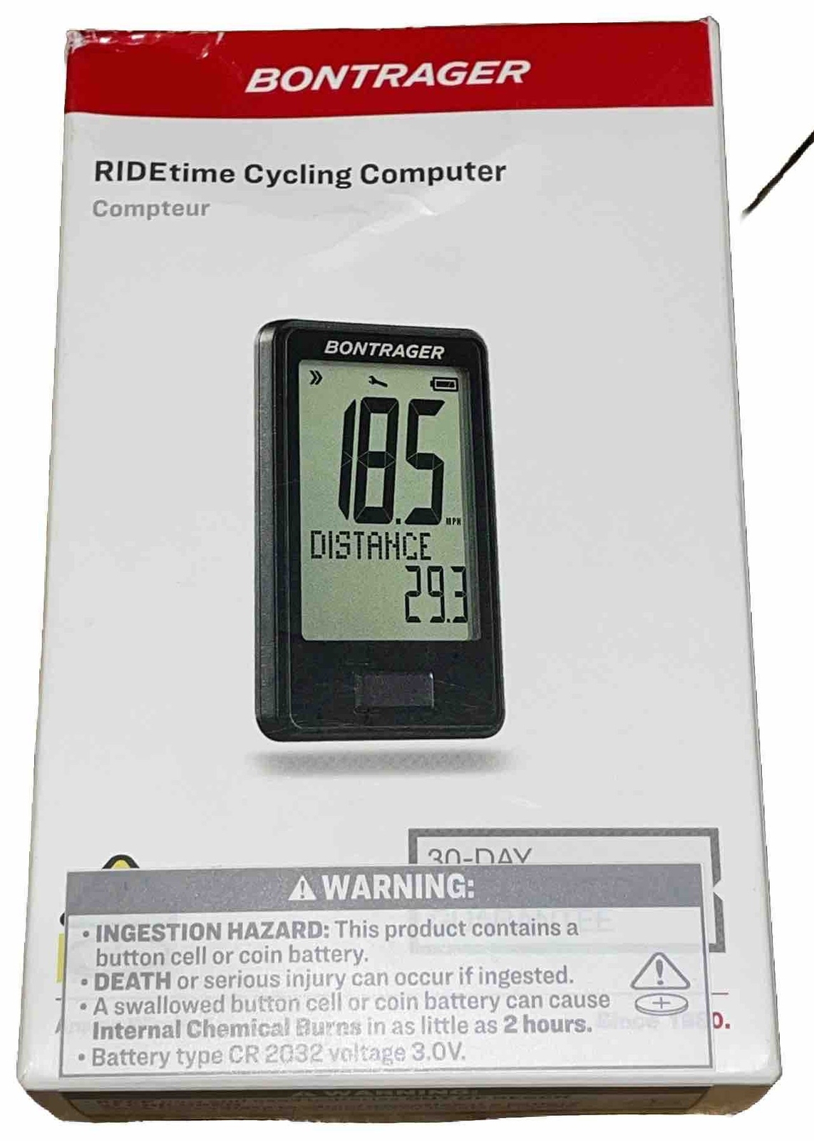 Bontrager Ridetime Cycling Computer  553889 8313
