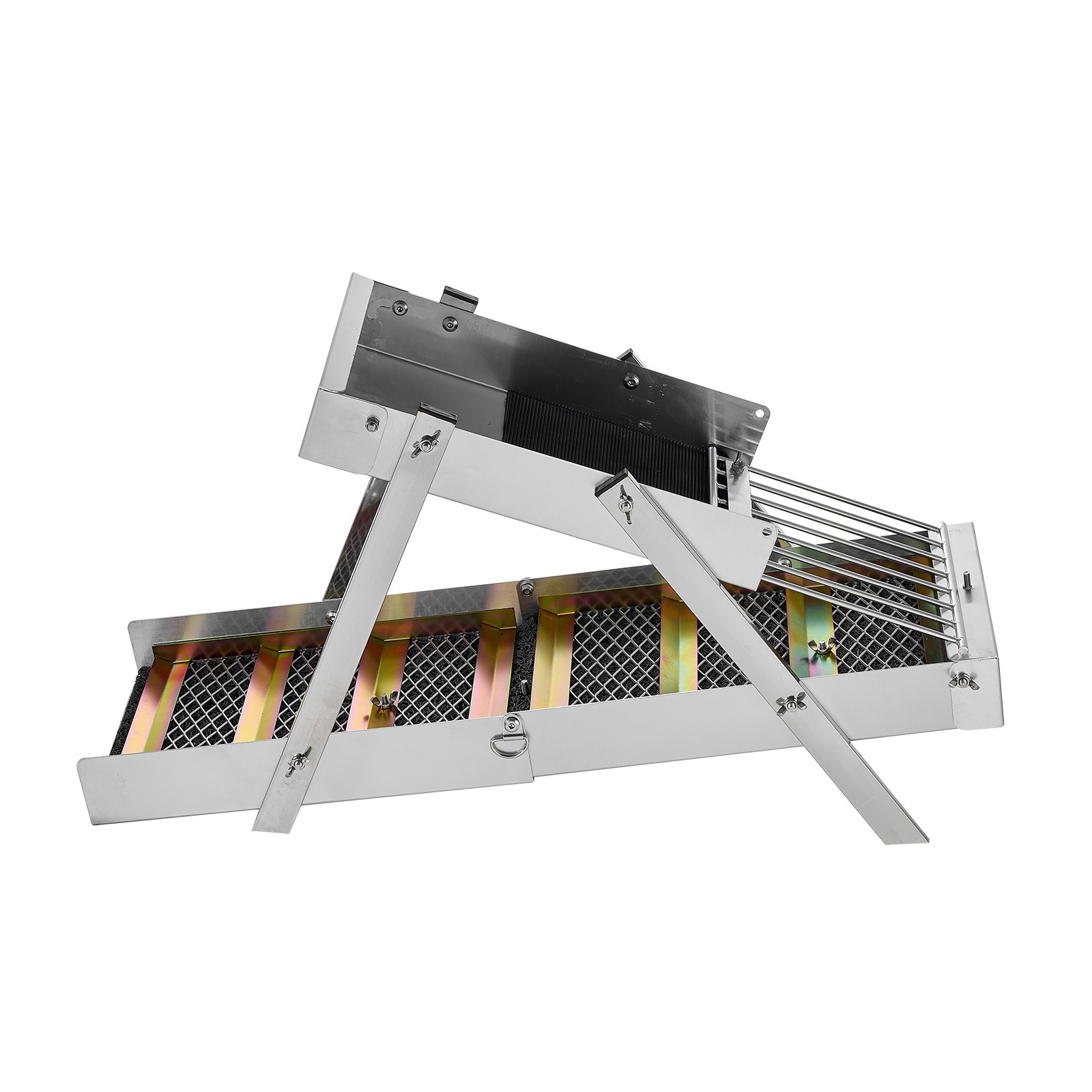 VEVOR High Banker Gold Sluice 2-in-1 Highbanker Sluice Box Aluminum Alloy 50"