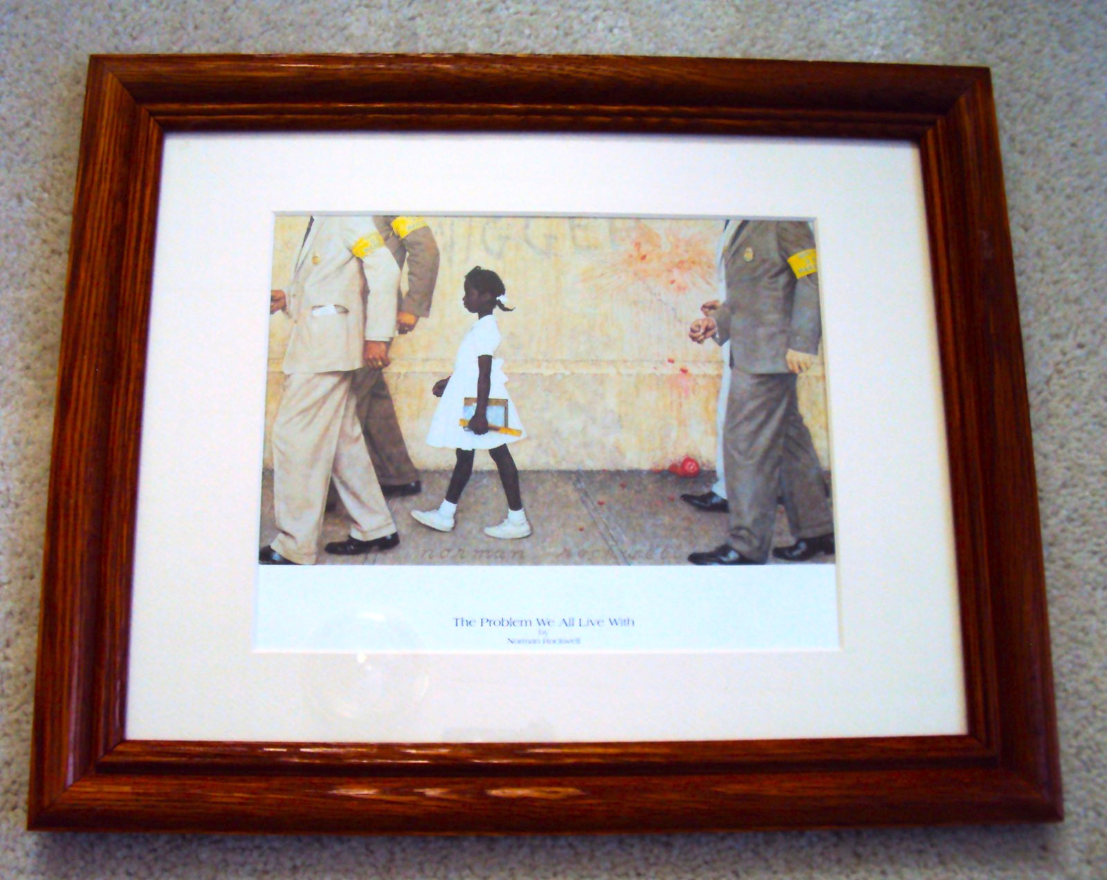 VINTAGE Rockwell PROBLEM WE LIVE WITH 1 Black African 1960s Civil Rights Bridges