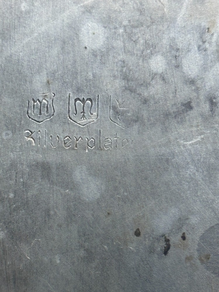 Silverplate Covered Oval Serving Dish with Handles on Lid Gadroon Border