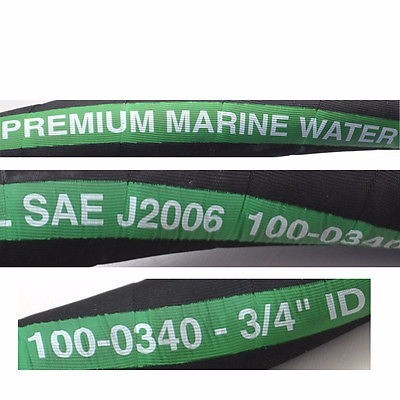 MPI series 100  HARDWALL 3/4 " ID MARINE WATER HOSE Wire Reinforced  by the Foot