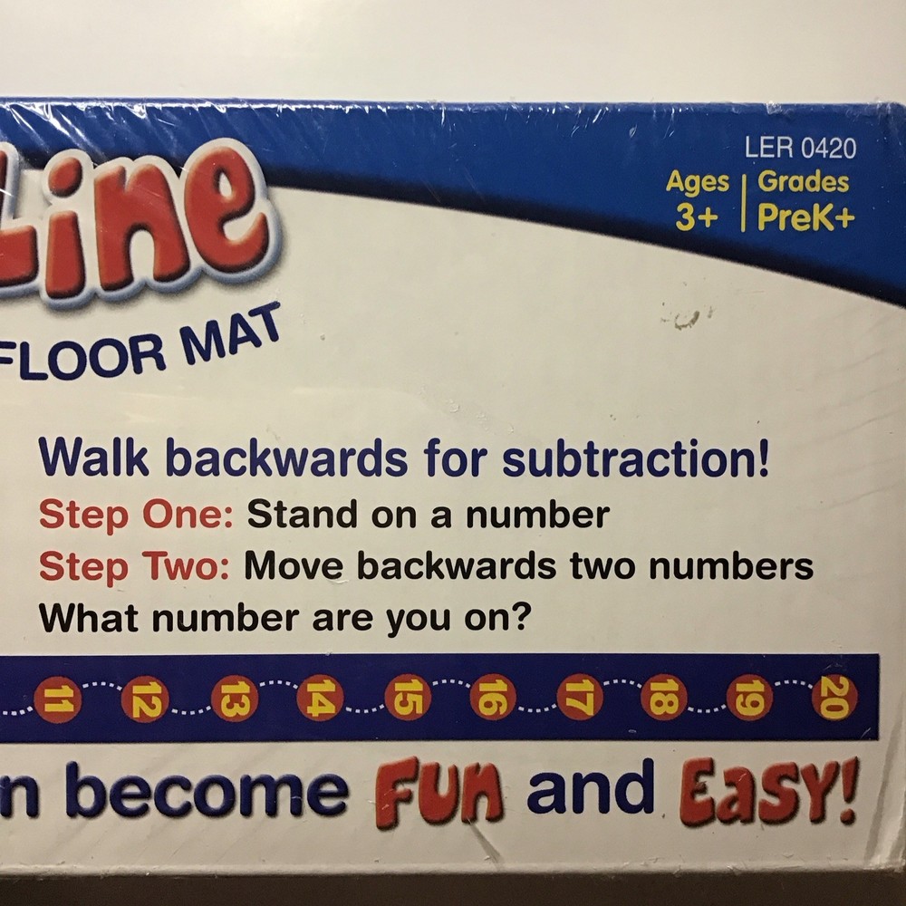 Learning Resources, Math Counting Step-by-Step Number Line 1-20,