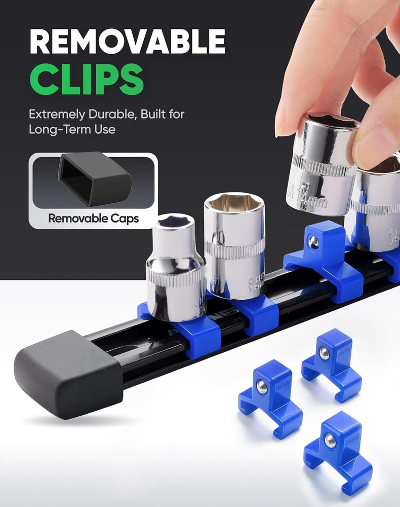Lightweight Socket Organizer, 129 Socket Capacity