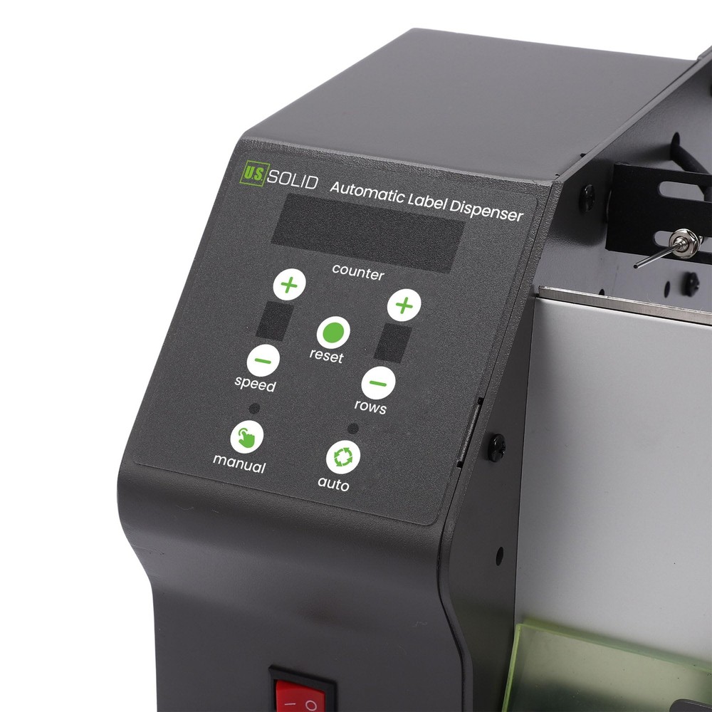 U.S. Solid Automatic Label Dispenser 4.7 in Width Clear Labels Counter