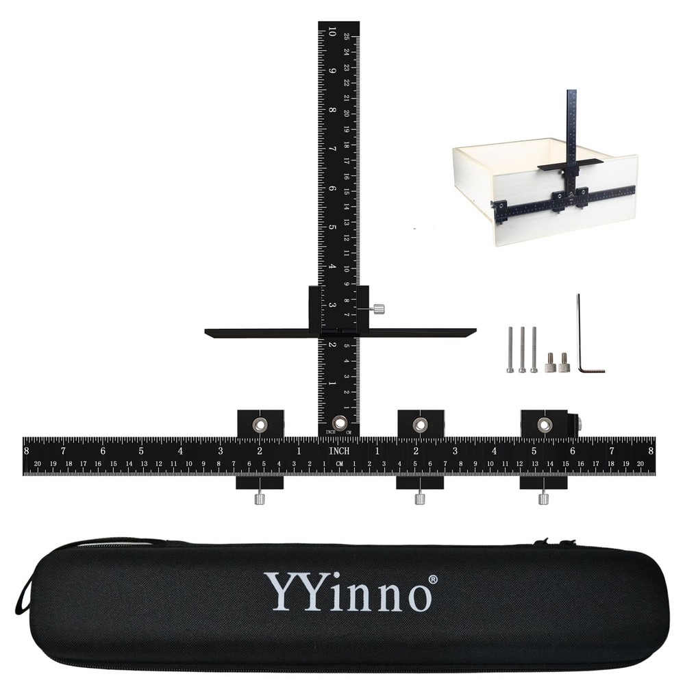 Cabinet Hardware Jig, Cabinet Handle Template Jig Tool Adjustable Drill Guide...