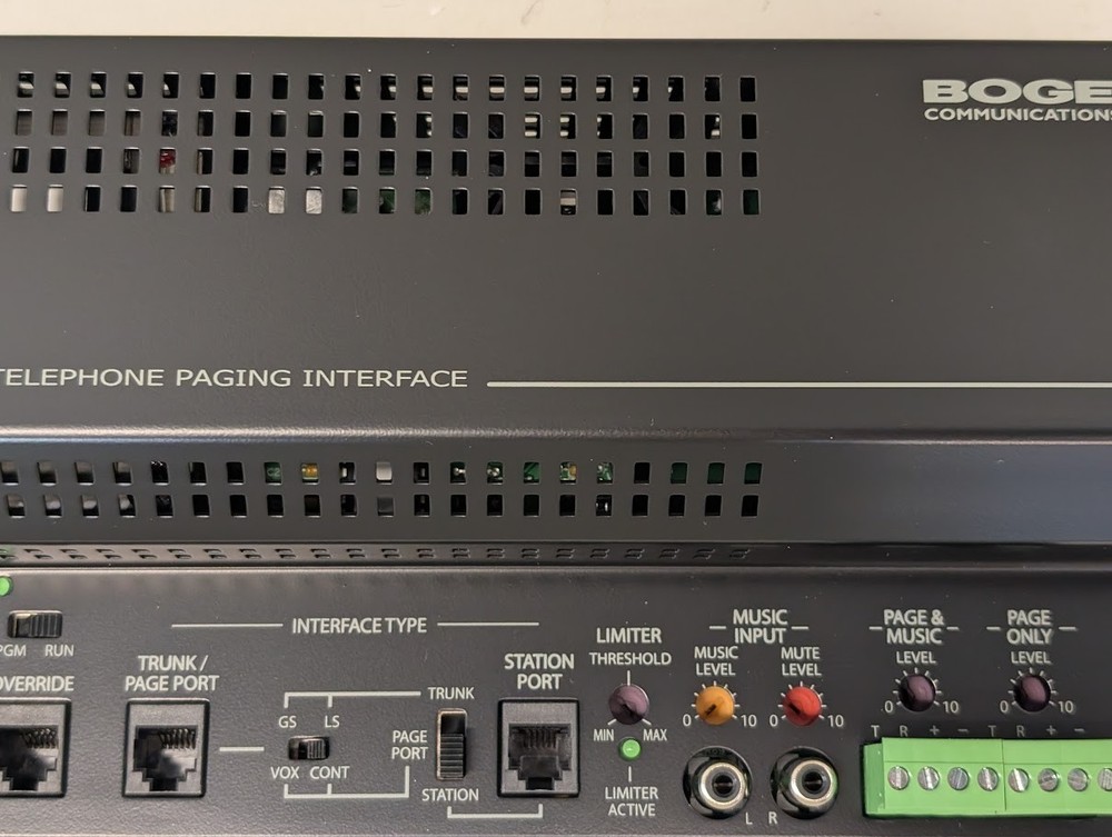 Bogen UTI1 Single Zone Paging Controller New - Open Box