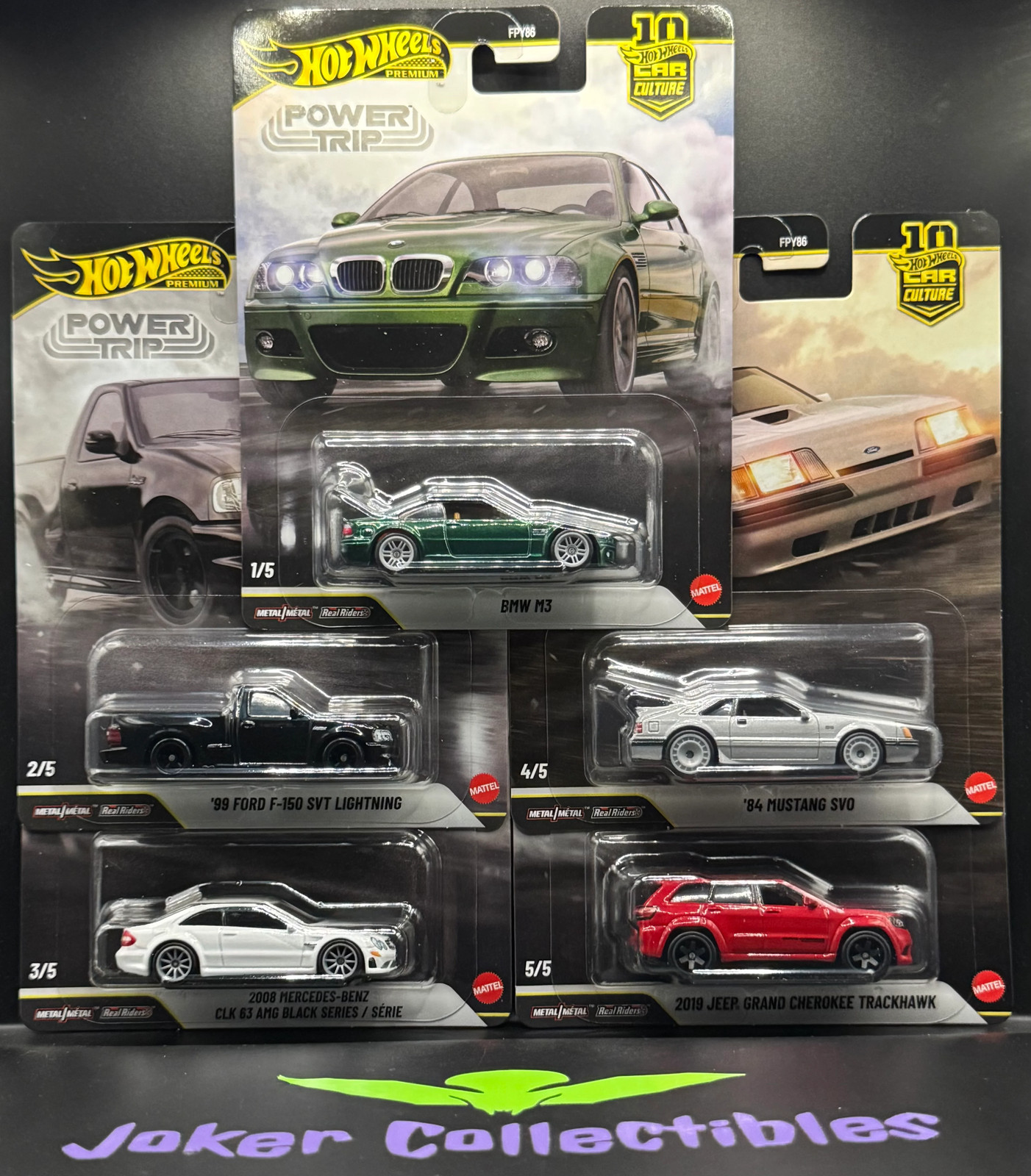 Hot Wheels Premium Car Culture 2026 Power Trip Set of 5 FPY86-961R