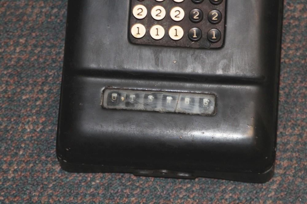 Vintage Burroughs Mechanical Adding Machine 5 Column Class-3