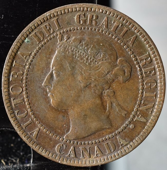 1893 Canada One Cent - XF KM#7