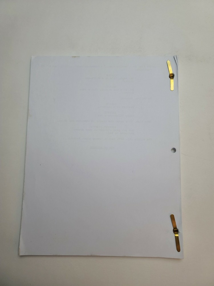 CASTLE / David Grae TV Script, Patrick Fabian episode "Reality Star Struck"