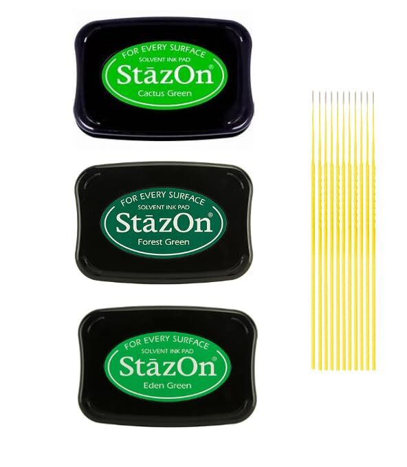 StazOn Multi-Surface Solvent Ink Pad Bundle - 3 Pk StazOn Solvent Ink Pads -