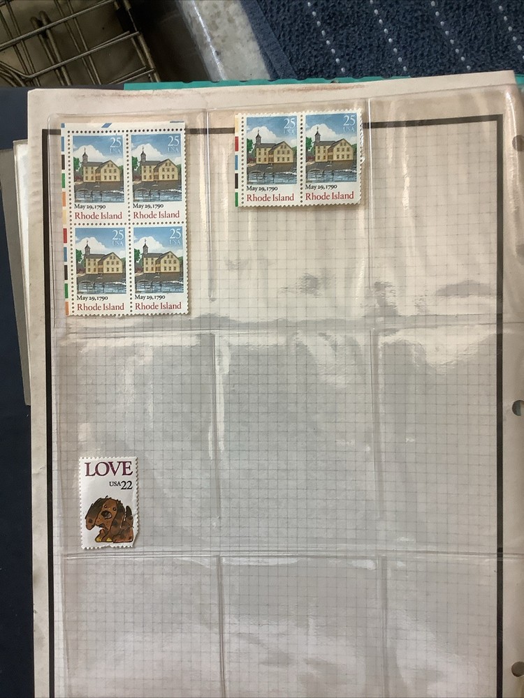 1982-83 )Issues of USPS Commemorative Stamp Album. With Stamps Plus 4 In Corners