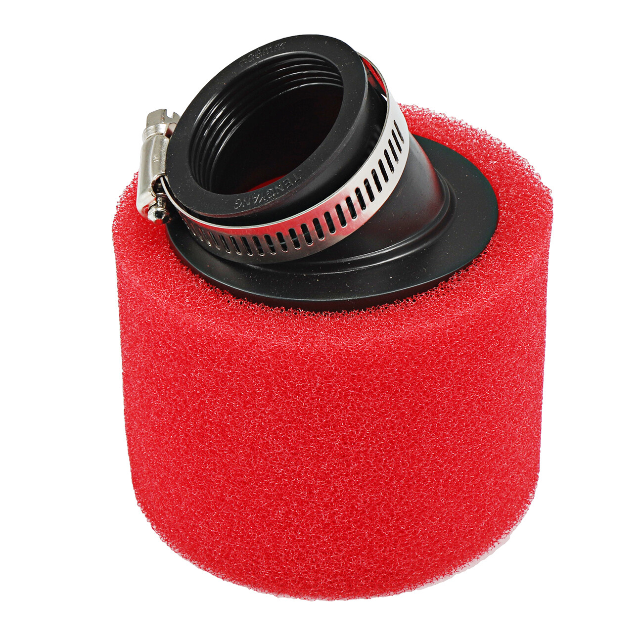 RED 37mm 38mm Bent Angled Foam Air Filter Pod For 125cc PIT Quad Dirt Bike Buggy