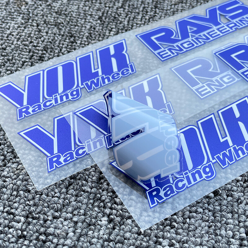 JDM Japan Rays Engineering VOLK Racing TE37 Wheel decals sticker 8pcs Blue