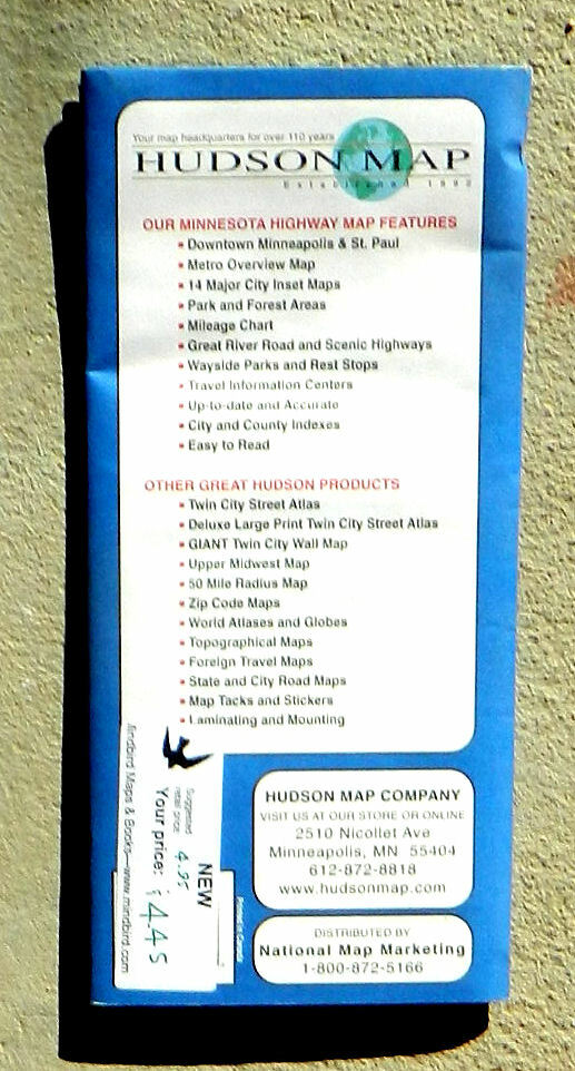 Hudson Map Co., Minnesota Roadmap (2005, folded map)