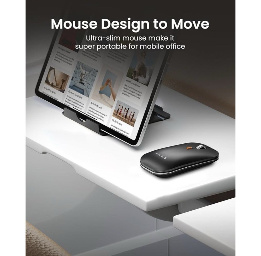 ProtoArc Foldable Keyboard and Mouse, XKM01 True Full-Size Folding Wireless