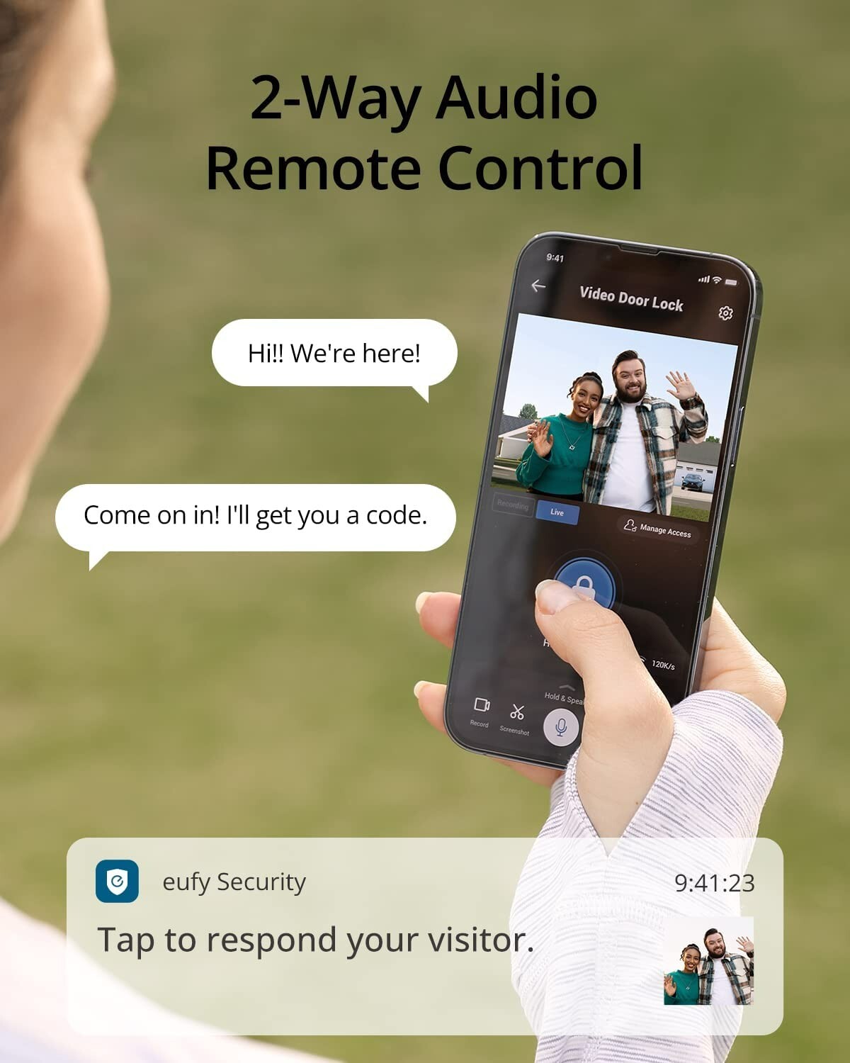 eufy S330 Video Smart Lock Wi-Fi Camera Doorbell Fingerprint Keyless Door Lock