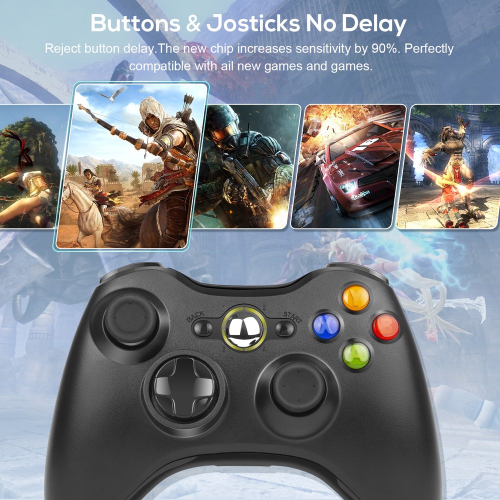 Wireless Controller For PC Compatible With Xbox 360 /Windows 7 8 10 11 Gamepad