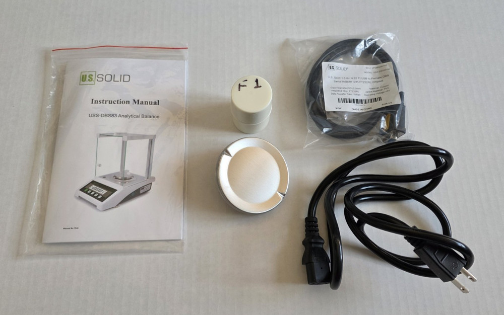 U.S. Solid Analytical Electronic Balance Scale (USS-DBS83)