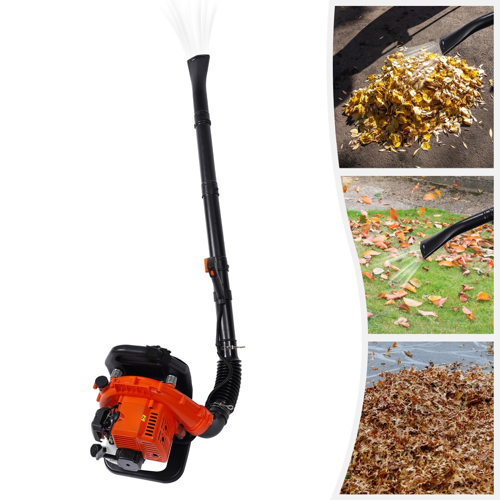 2-Stroke 42.7cc Backpack Leaf Blower Gas Powered Leaf Blower Backpack Blower