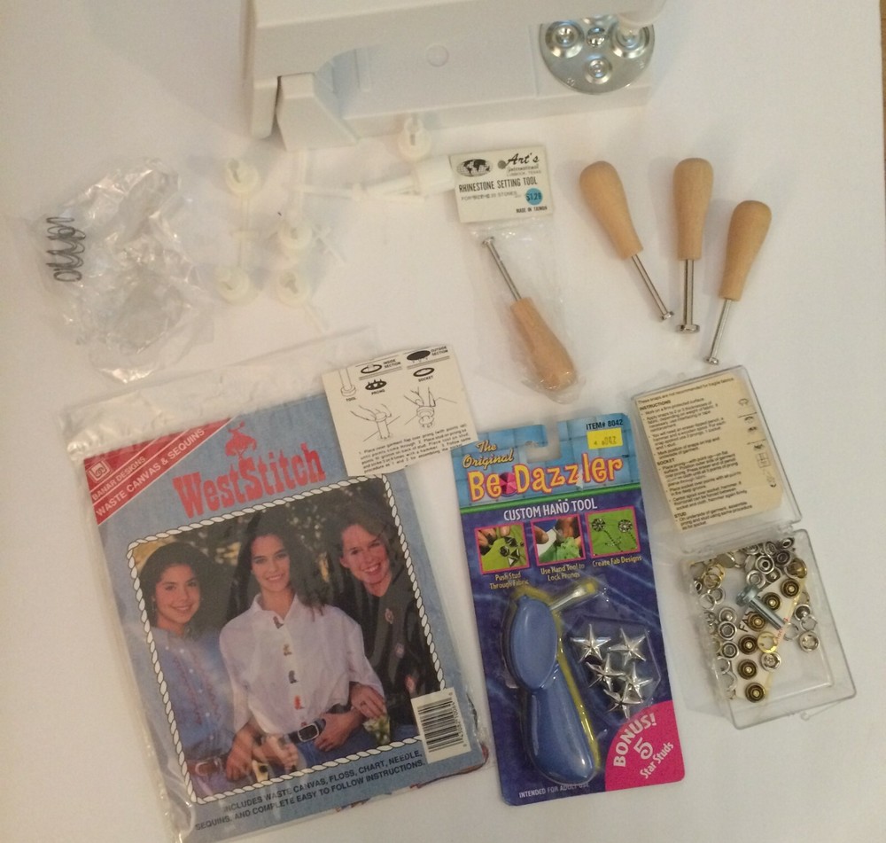 Stud Setter + 5 Hand Tools,Ideas, Patterns,& Misc Studs- Gently Used