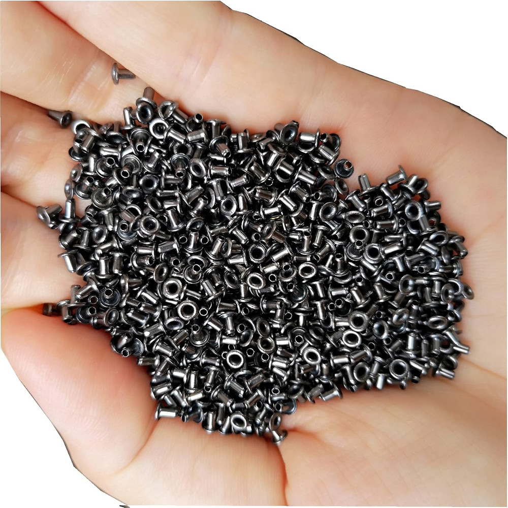 Solid Brass Grommets Tiny Grommets Eyelets Self Backing for Bead Cores, Clothes,