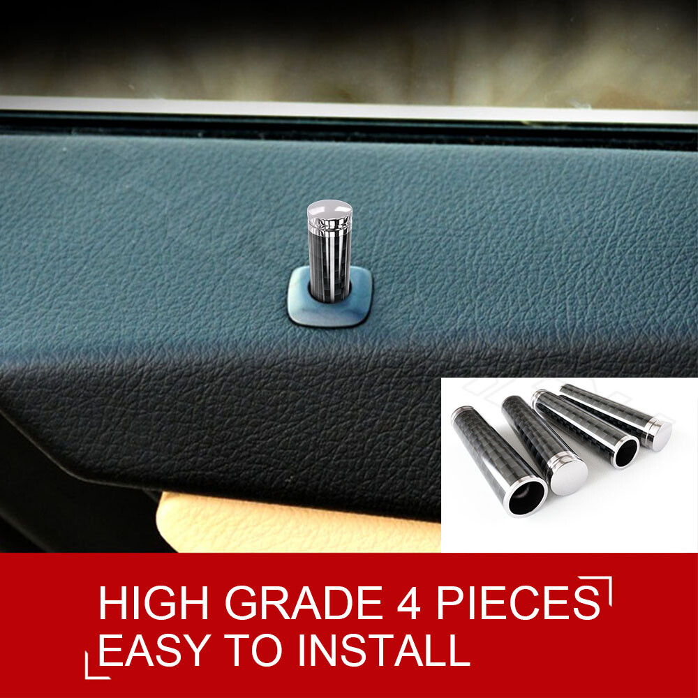 4pcs Metal Car Truck Interior Door Lock Knobs Handle Pull Pins Covers Caps
