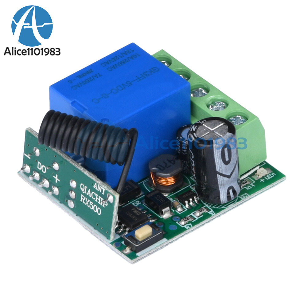 433Mhz 5-60V 1CH Universal Wireless Remote Control Switch Relay Receiver Module