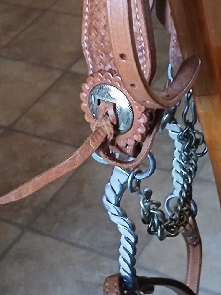New Hackamore Leather, average horse size, New
